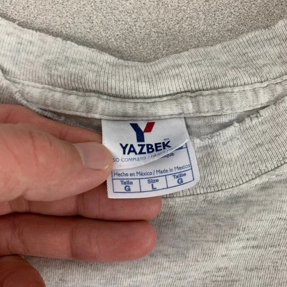 Hotel California Todos Santos Mexico T-Shirt Mens L Grey Floral Graphic Thrashed - Picture 3 of 12